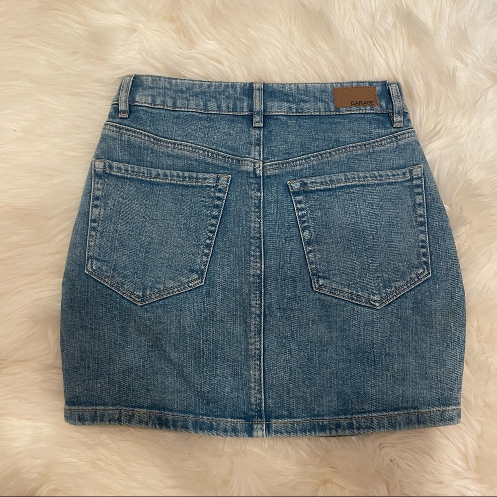 Garage Denim Zip Up Skirt - Picture 6 of 6